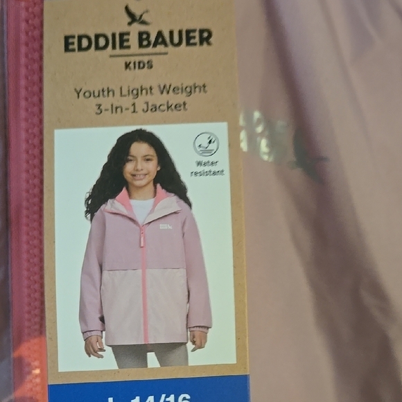 Eddie Bauer Blush Pink Hooded Jacket - Picture 4 of 7